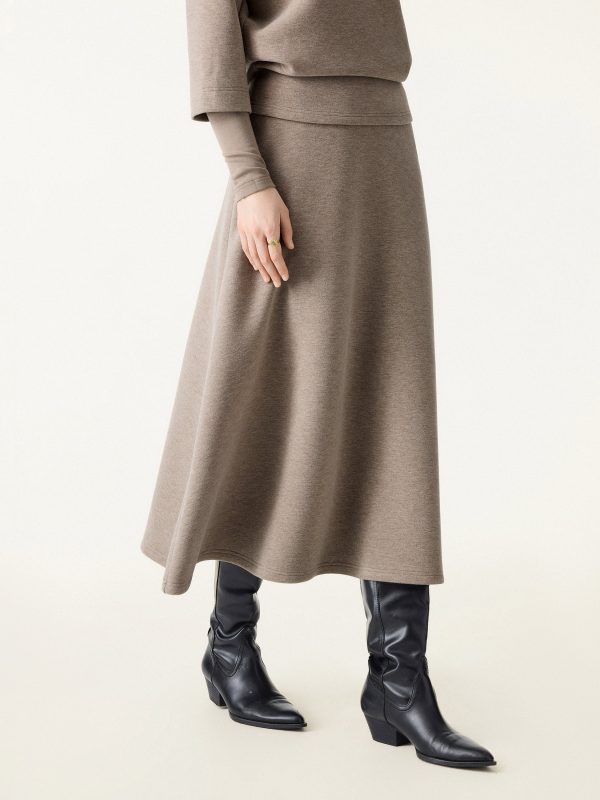 FuzzLuxe Essential Midi A-line Circle Skirt