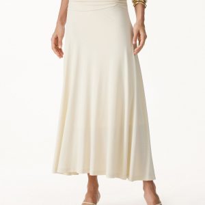 European Linen Flowy Vacay Maxi Skirt