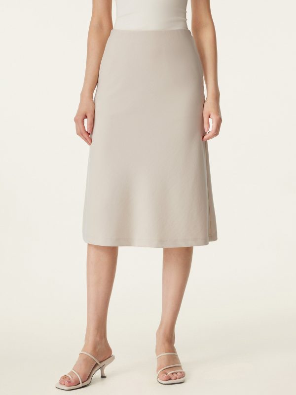 A-line Midi Skirt with Pockets