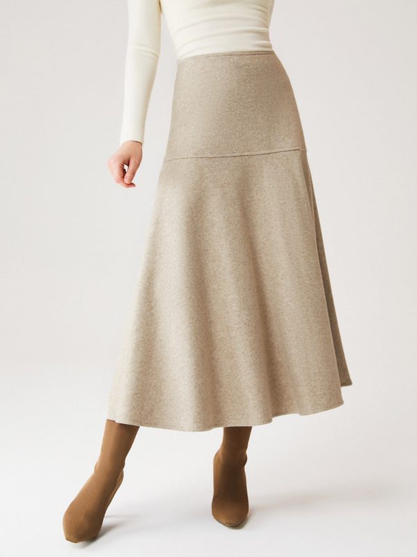 FuzzLuxe Flared Maxi Skirt