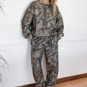 ELK Woodland Camo Cloud Fleece Lounge Joggers